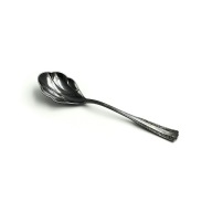 Srebrzona łyżeczka Hefra wzór wschodni vintage PRL lata 60 art deco plater