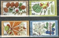 Berlin Mi 607-610 Drzewa - kwiaty i owoce