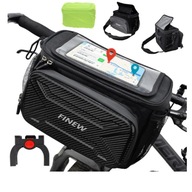 FINEW Torba na Kierownicę Rowerową 3 w 1, Wodoszczelna, 6L