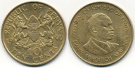 Kenia 10 Cents - 1990r ... Monety