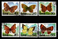 Korea . 3293-3298 ( Fauna - Motyle górskie ) 1991 r.