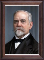 Obraz Zygmunt Mineyko portret w drewnianej ramie ze szkłem