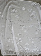 Firana żakardowa wykończona u góry tunelem, szer. 1,30m x wys. 1,40m, F3