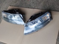 Reflektory lampy bi xenon Audi A6 C6 przed lift HELLA D2S kompletne