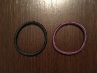 GUMKA DO WŁOSÓW / ZESTAW 2 SZT. CZARNA + FIOLETOWA