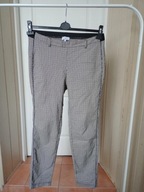 gina laura 42 spodnie dżins treggins proste strecz krateczka na gumie