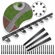 OBRZEŻE OGRODOWE TRAWNIKOWE GRZEBIEŃ 10M BORDER + KOTWY UNIBORD CELLFAST