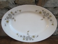 DUŻY Porcelanowy Podłużny Półmisek_ĆMIELÓW PRL