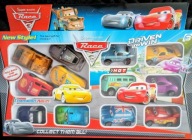 Samochodziki z filmu AUTA ZYGZAK McQueen ZŁOMEK zestaw 12 szt HIT