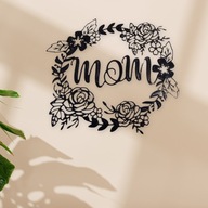 OBRAZ AŻUROWY 3D NA ŚCIANE PANEL DEKORACJA DO SALONU Dzień Matki Róże Kwiat