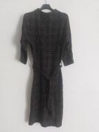 Sukienka wiązana z paskiem dopasowana ołówkowa do kolan elegancka roz.M