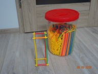 Słomki, klocki konstrukcyjne 1000 szt., wiadro, długie, krótsze, gwiazdki!