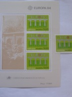 Portugalia - Madera - Europa CEPT 1984 - mosty - Mi. 90 + bl.5 **