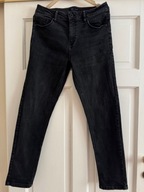 Jeansy męskie 32/32 Carry czarne bawełna ze streczem zwężane