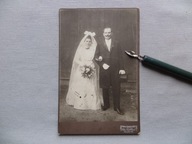 ZULZ BIAŁA PRUDNICKA PARA MŁODA KWIATY CYLINDER FOTO TEKTURKA przedw-2