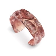 Ręcznie kuta bransoleta z PL miedzi - air chasing.