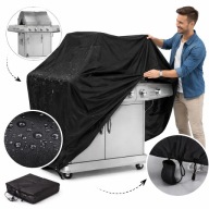 POKROWIEC NA GRILLA GAZOWEGO WODOODPORNY 145x61x117 SOLIDNY UNIWERSALNY