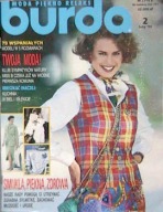 BURDA luty 1993 z wykrojami