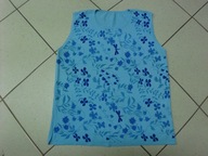 Bluzka damska turkus w kwiatki, rozm. ok. 42/44