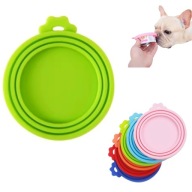 3W1 WIELOKROTNEGO UŻYTKU UNIWERSALNA POKRYWKA SILIKONOWA NA PUSZKI ZIELONA