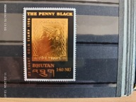 Bhutan znaczek złocony kl Pope D 3