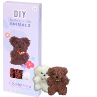 PUSZYSTE ZWIERZĄTKA ZESTAW KREATYWNY TAŚMA SZENILOWA AKCESORIA DIY