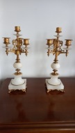 Kandelabry (świeczniki) w stylu króla Ludwika XVI z XIX wieku.