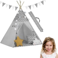 TIPI NAMIOT WIGWAM DLA DZIECI TEEPEE GIRLANDA PODUSZKI STABILIZATOR NUKIDO