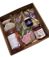 KOSZ PREZENTOWY Sweet Moments – miód, piernik lukrowy, syrop lawendowy