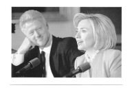 Pocztówka - Hillary i Bill Clinton / amerykańska para prezydencka ...