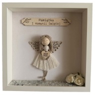 Pamiątka Pierwszej Komunii Świętej – Anioł Stróż w Ramce 3D