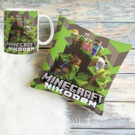 Poduszka + kubek Minecraft, imienny, personalizacja, pomysł na prezent