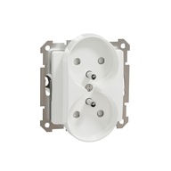 Gniazdo Elektryczne ścienne Schneider Electric biały SDD111275