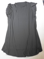 Z142_CZARNA SUKIENKA/dzianina/BOHO r. 50/52