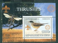 PTAKI. REP.BENIN. Mi Bl. A**2002r.