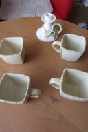 ZESTAW 4 ŁADNE FILIZANKI I LAMPION