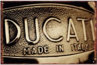 DUCATI prezent Tablica dekoracyjna ozdobna blacha