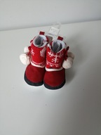 Śliczne buciki dla niemowlaka świąteczne kozaczki MOON&Stars 0-6m