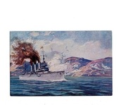 Okręt Wojenny Pocztówka