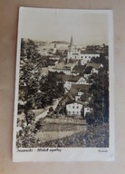 Stara pocztówka Duszniki, widok miasta, fotografia Mańkowski