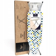 DESKA DO PRASOWANIA STANDARDOWA 120X38CM Z PODSTAWKĄ NA ŻELAZKO + POKROWIEC