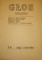 GŁOS nr 5-6 [26-27?], niezależny miesięcznik V-VI 1980