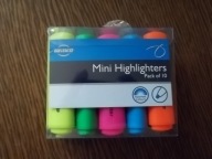 MINI ZAKREŚLACZE 10 SZT 7 CM ZAKREŚLA 2-3 MM NOWE