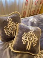 Poduszki z wełny owczej Merino i polaru (40x40cm)