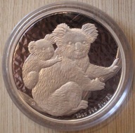 KOALA - 10 $ DOLARÓW 2008 AUSTRALIA 10 OZ - 999, 10 UNCJI CZYSTEGO SREBRA