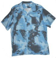 KNOWLEDGRCOTTON APPAREL_Cudna KOSZULA_odcienie niebieskiego 100% len_XL