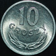 10 groszy 1967 - około menniczy egzemplarz