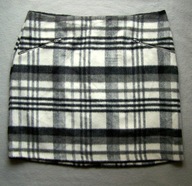 SPÓDNICA DAMSKA CIEPŁA W KRATKE ZIP 44 NEW LOOK