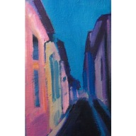 Jagoda Szymańska Uliczka II Olej na płótnie