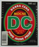 ETYKIETA PIWO JASNE PEŁNE MOCNE DC DOBRA CENA BROWAR CHEŁM POKRÓWKA